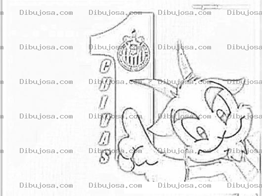 Dibujo para colorear Dibujos De Las Chivas Rayadas Del Guadalajara