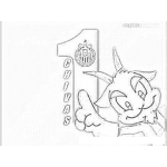 Dibujo para colorear Dibujos De Las Chivas Rayadas Del Guadalajara