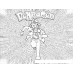 Dibujo para colorear Colorear Donramon Pokemon