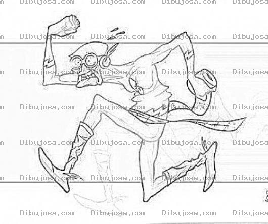 Dibujo para colorear Capitan America Viejito Para Colorear