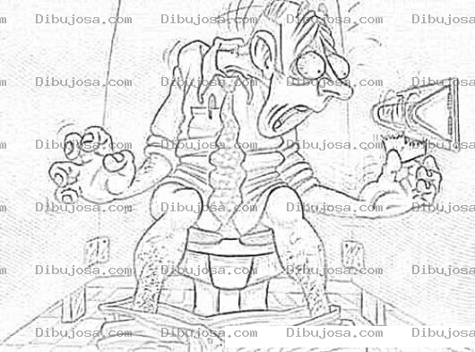 Dibujo para colorear Ya No Hay Papel Para Colorear