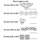 Dibujo para colorear Contar Numeros En Ingles Escribe El Numero Que Se Te Pregunta En Ingles