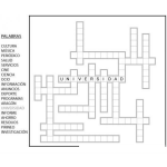 Dibujo para colorear Crusigrama Facil De Llenar Y Sin Numeros Para Imprimir