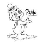 Dibujo para colorear Pinguino Petete Para Colorear