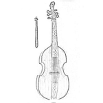 Dibujo para colorear Viola De Gamba Para Colorear Y Pintar