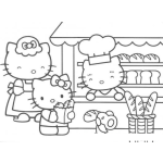 Dibujo para colorear Dibujar hello kitty