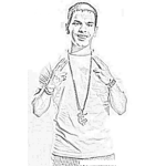 Dibujo para colorear Dibujo De Tito El Bambino Para Colorear Y Pintar El Patron