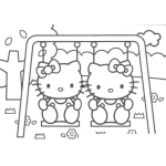 Dibujo para colorear coloring hellokitty