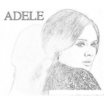 Dibujo para colorear Adele Singer Coloring Page