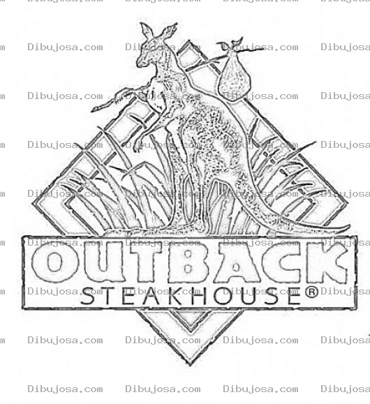 Dibujo para colorear Outback Steakhouse Logo Coloring Page