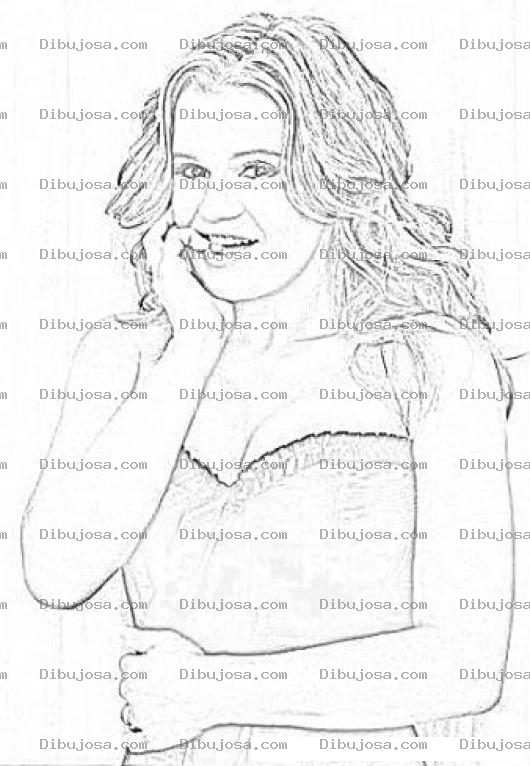 Dibujo para colorear Kerry Katona Coloring Page Para Imprimir Y Colorear