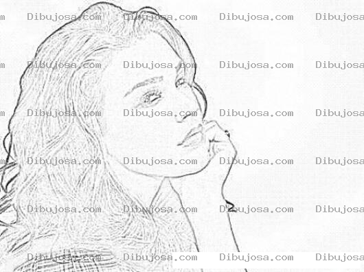 Dibujo para colorear Joss Stone Coloring Page Para Colorear