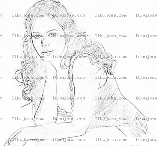 Dibujo para colorear Sara Evans Coloring Page
