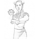 Dibujo para colorear Olivia Munn Chun Li Para Colorear
