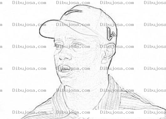 Dibujo para colorear Tiger Woods Coloring Page Para Colorear E Imprimir