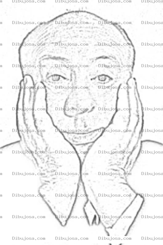 Dibujo para colorear Alfred Hitchcock Coloring Page Para Pintar Y Colorear