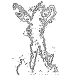 Dibujo para colorear Burning Man Coloring Page