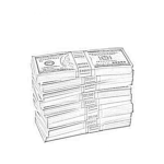 Dibujo para colorear Un Millon De Dolares Para Colorear Y Pintar