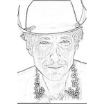 Dibujo para colorear Bob Dylan Coloring Page Para Pintar Y Colorear