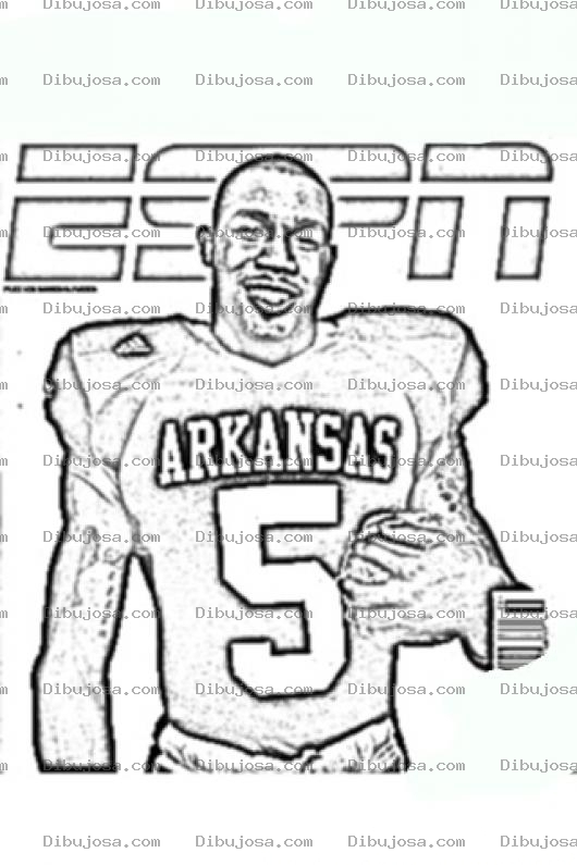 Dibujo para colorear Darren Mcfadden Coloring Page Para Colorear