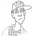 Dibujo para colorear Rob Dyrdek Coloring Page Para Pintar Y Colorear