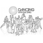 Dibujo para colorear Dwts Dancing With The Stars Coloring Page