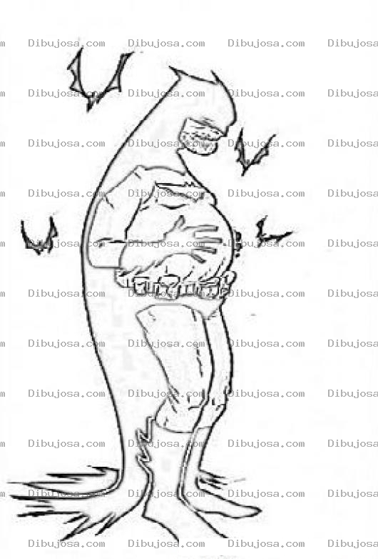 Dibujo para colorear Colorear A Batman Panzon Barrigon Y Gordinflon