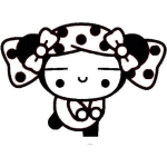 Dibujo para colorear Pintar a Pucca