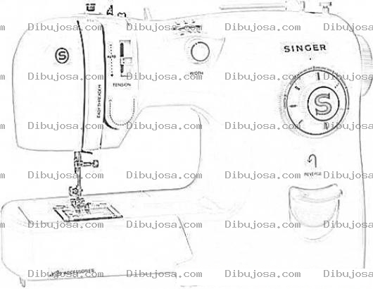 Dibujo para colorear Maquina De Coser Para Colorear