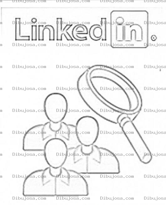 Dibujo para colorear Linkedin Coloring Page Para Pintar Y Colorear