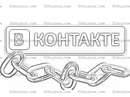 Dibujo para colorear Vkontakte Coloring Page Pra Pintar Y Colorear bkohtakte