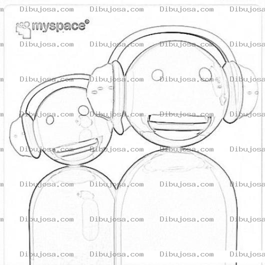Dibujo para colorear Myspace Coloring Page Para Pintar Colorear E Imprimir