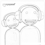 Dibujo para colorear Myspace Coloring Page Para Pintar Colorear E Imprimir