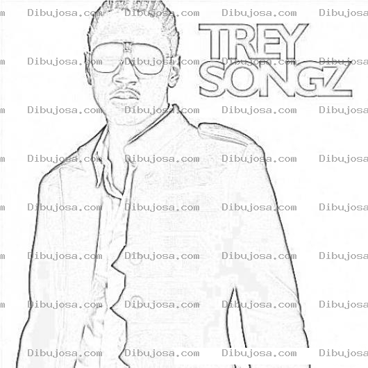 Dibujo para colorear Trey Songz Coloring Page para pintar y colorear