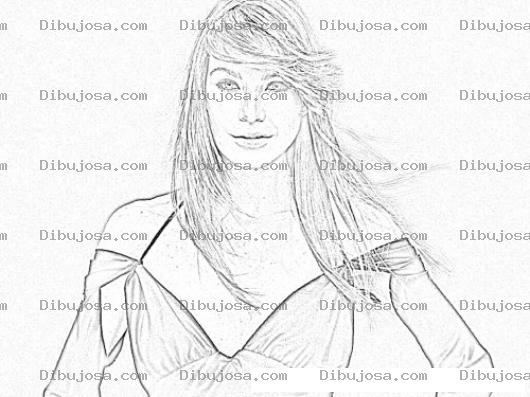 Dibujo para colorear Ellen Pompeo Coloring Page Para Pintar Y Colorear
