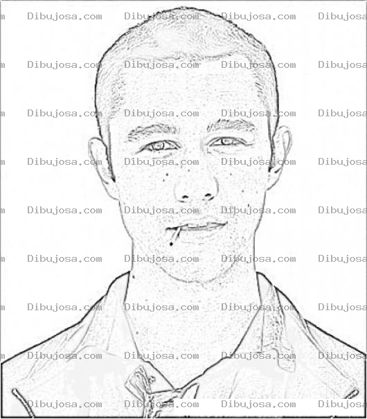 Dibujo para colorear Joseph Gordon-Levitt Coloring Page Para Pintar Y Colorear