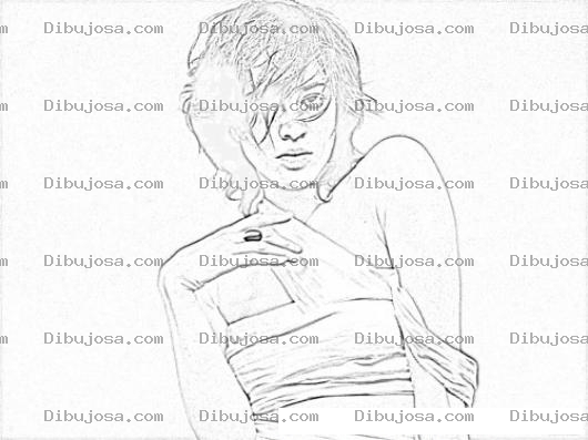 Dibujo para colorear Asia Argento Coloring Page Para Pintar Y Colorear