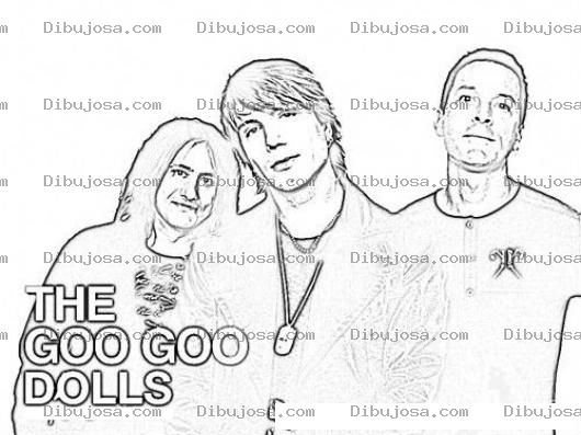 Dibujo para colorear Goo Goo Dolls Coloring Page Para Pintar Y Colorear