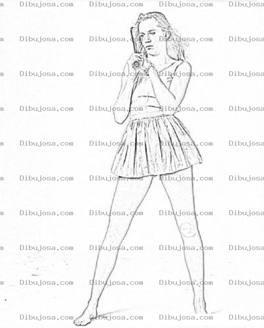 Dibujo para colorear Nicole Vaidisova Coloring Page Para Colorear Y Pintar