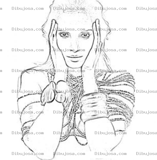 Dibujo para colorear Padma Lakshmi Coloring Page Para Pintar Y Colorear