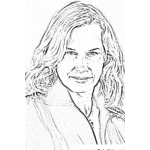 Dibujo para colorear Daryl Hannah Coloring Page Para Pintar Y Colorear