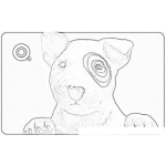 Dibujo para colorear Target Dog Coloring Page