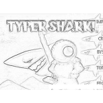 Dibujo para colorear Typer Shark Game Online Coloring Page Para Colorear E Imprimir