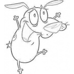 Dibujo para colorear Perro De Cartoon Network Para Colorear Y Pintar