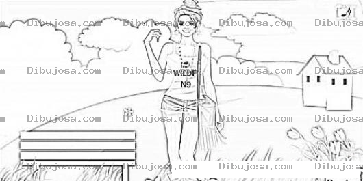 Dibujo para colorear Vanessa Hudgens Didi Game Online Coloring Page Para Imprimir Y Colorear