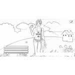 Dibujo para colorear Vanessa Hudgens Didi Game Online Coloring Page Para Imprimir Y Colorear