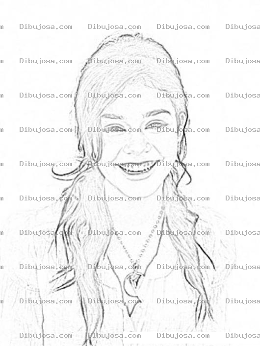 Dibujo para colorear Vanessa Hudgens Coloring Page Para Pintar Y Colorear