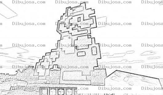 Dibujo para colorear Minecraft Game Online Coloring Page Para Imprimir Y Colorear