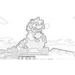 Dibujo para colorear Minecraft Game Online Coloring Page Para Imprimir Y Colorear