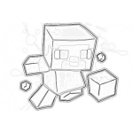 Dibujo para colorear Juego De Minecraft Para Colorear Onliner